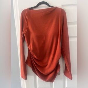 OGL ProWarm Boatneck Side Tucks Asymmetrical Brami XL NWT